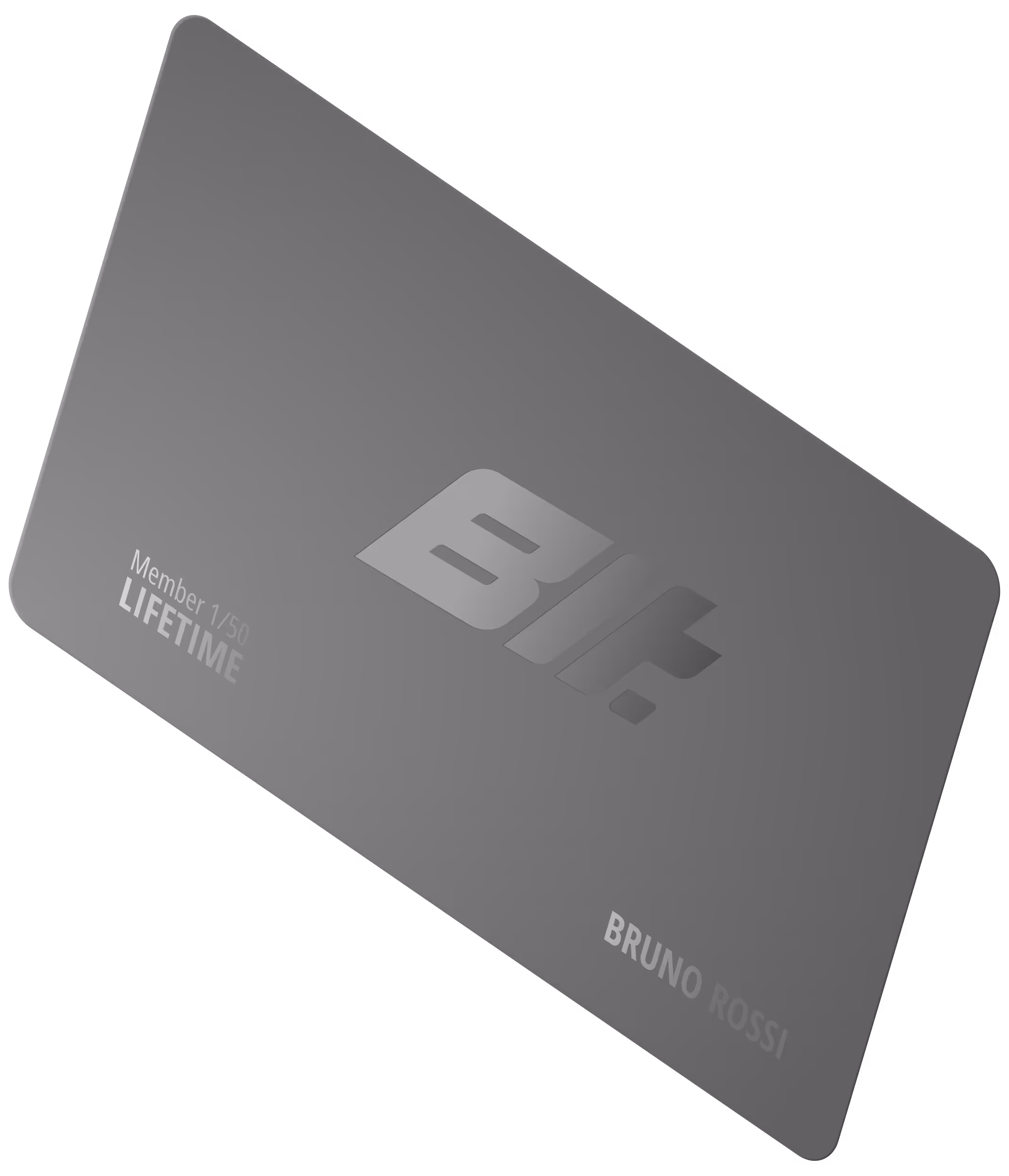 card dell'abbonamento Lifetime Builtdifferent