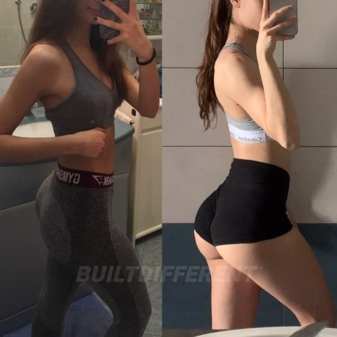 Risultato prima e dopo di un cliente Builtdifferent